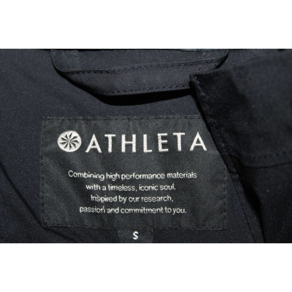 Athleta Stormlover Hooded Jacket Waterproof Black Women's Size Small H14489 - Picture 6 of 9